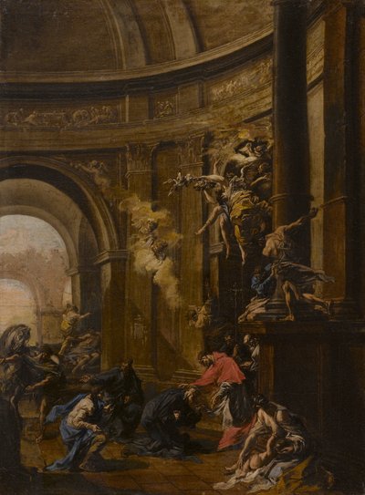 San Carlo Borromeo riceve gli Oblati da Alessandro Magnasco